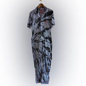 Dickies black and gray tie-dye coveralls size medium